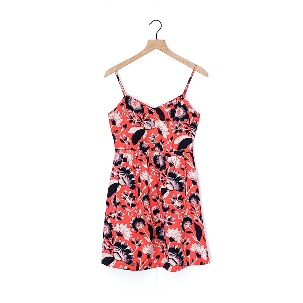 J. CREW FACTORY printed seaside cami slip dress 4
